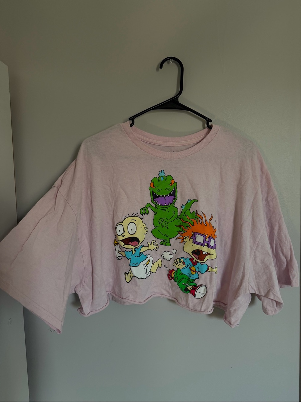 Pink Rugrats Vintage Graphic Crop Tee - Shirt & Tops